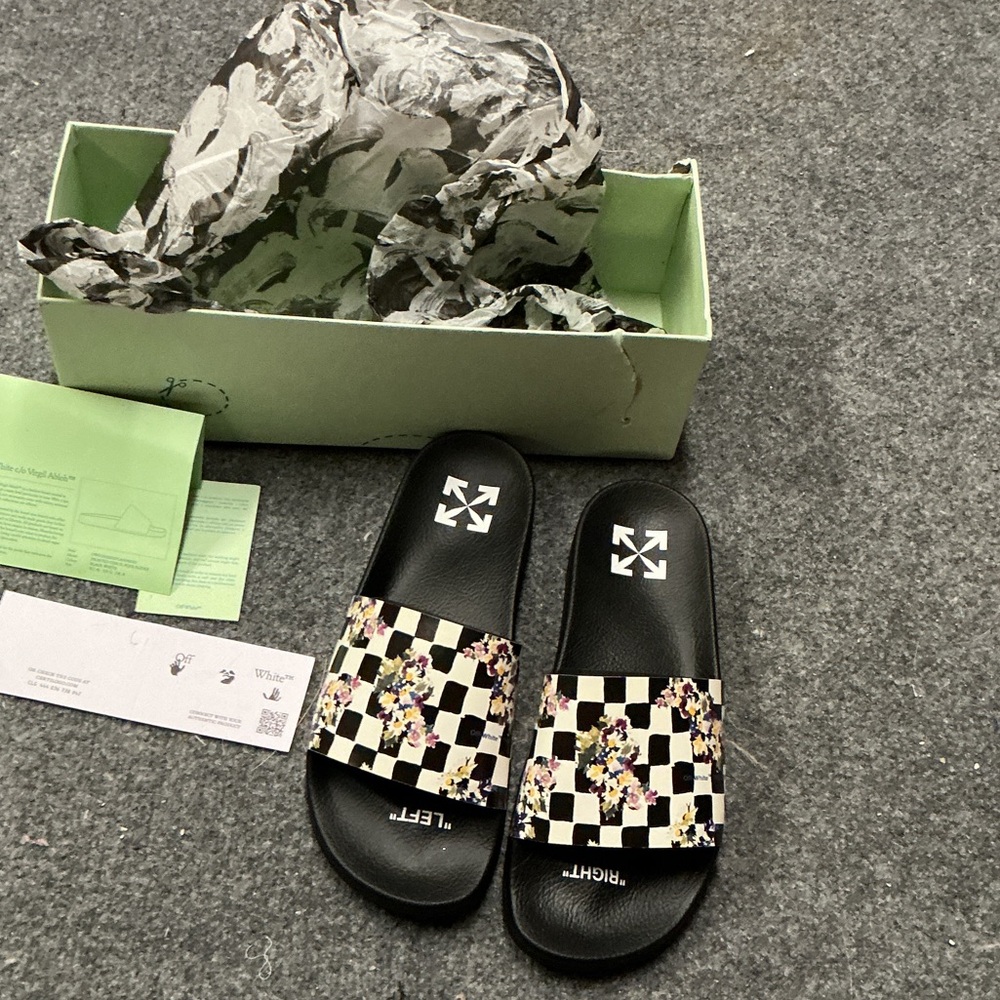 Off-White Slide Sandals